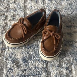 Kids Brown Boat Shoes
